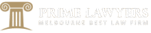 logo prime lawyers white